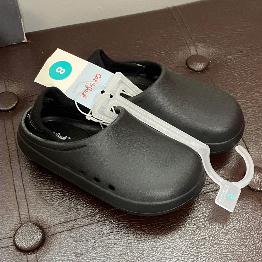 Cat & Jack Black Kids Slip-On Shoes